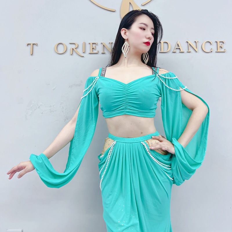 belly dance casual style oriental dance long skirt costumes S M L 5065